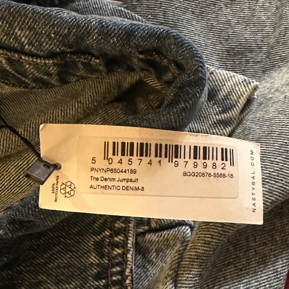 Nasty Gal Blue Denim Jumpsuit - Picture 4 of 4